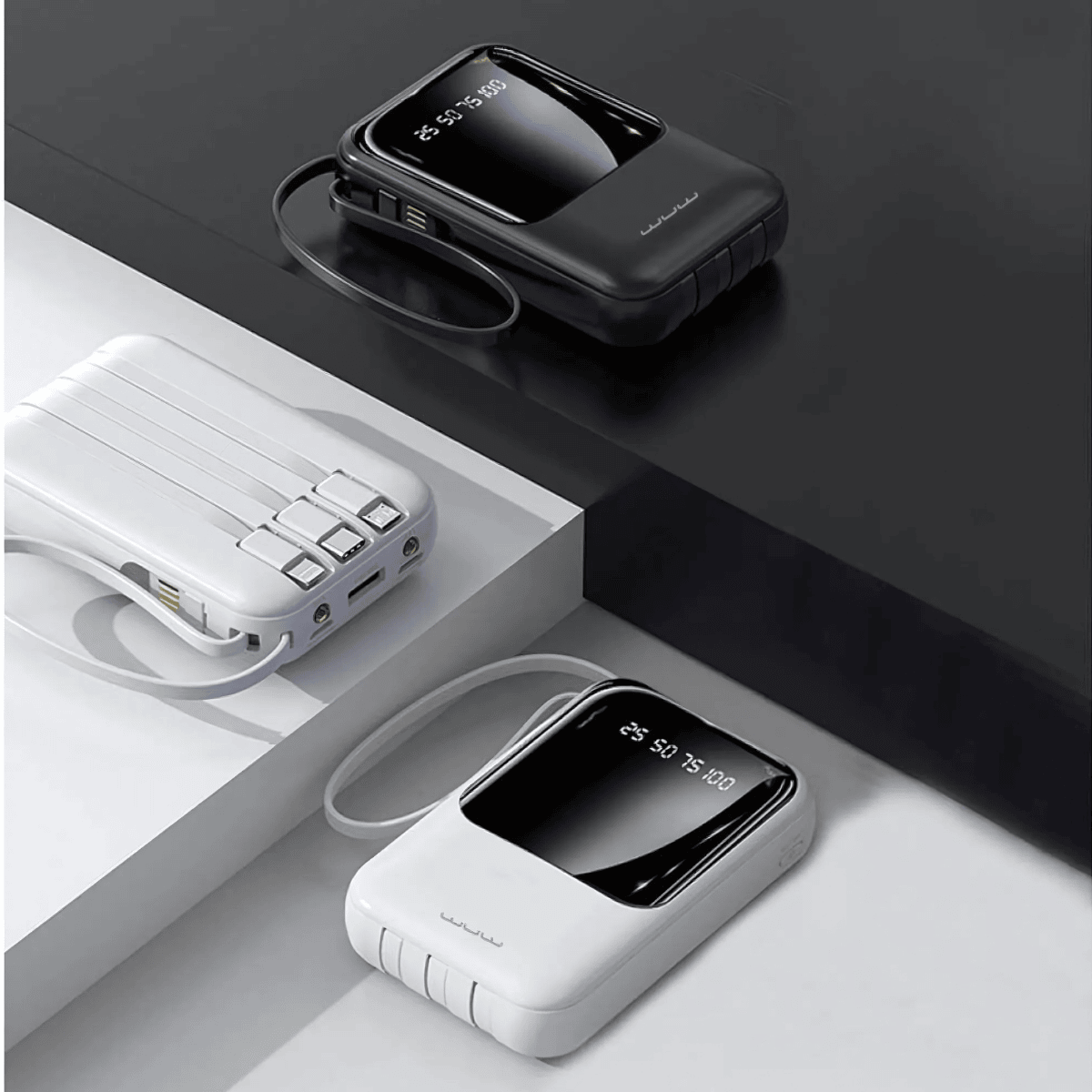 WUW 10000mAh Powerbank Mini Micro, iPhone ve Type C