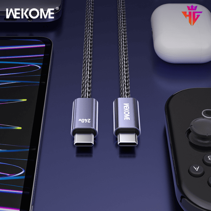 WEKOME 240W Type-C Şarj ve Veri Kablosu