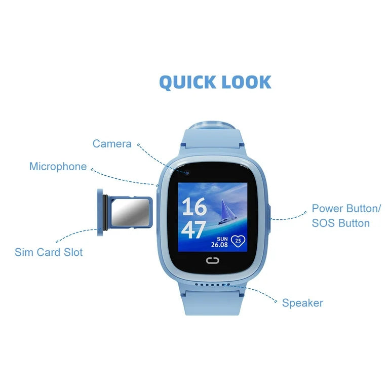 Video Call Smart SIM Card Children's Watch