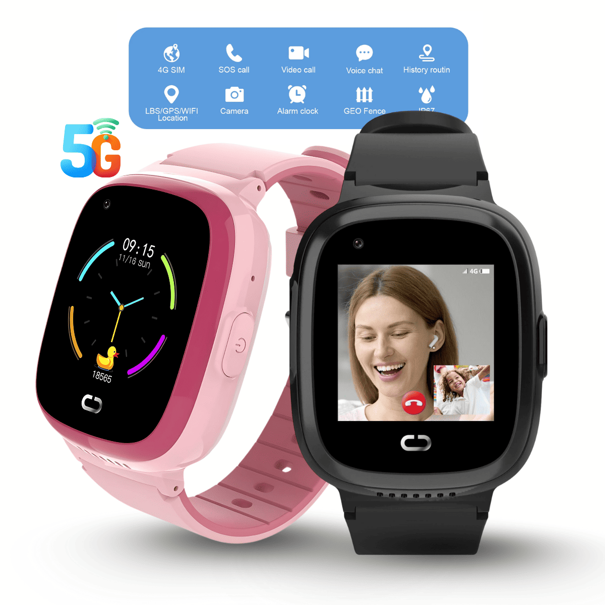 Video Call Smart SIM Card Children's Watch