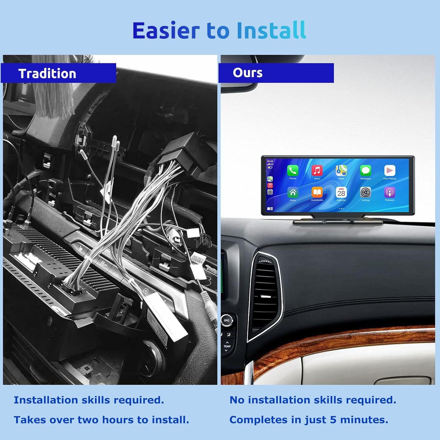 Dokunmatik Multimedya Kablosuz CarPlay Ekran