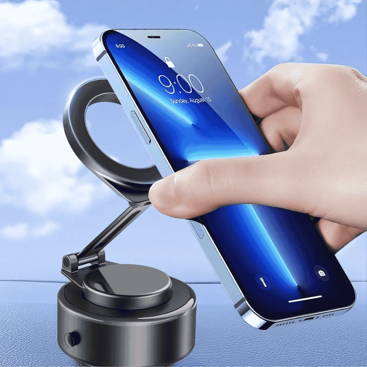 Akıllı Elektrikli Vakumlu Magsafeli Telefon Tutucu