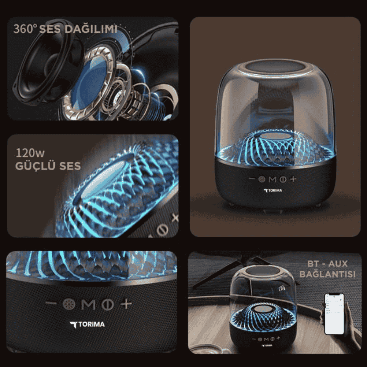 Taşınabilir Kablosuz Bluetooth Hoparlör