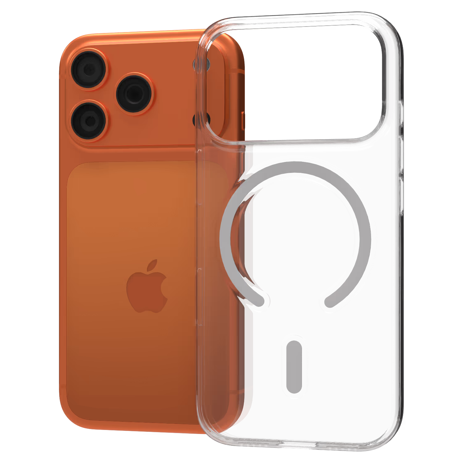 iPhone 17 / 17 Air / 17 Pro / 17 Pro Max MagSafe Sararmaz Kristal Slim Şeffaf Kılıf