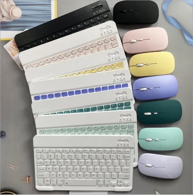 Universal Kablosuz Şarjlı Klavye ve Mouse Seti
