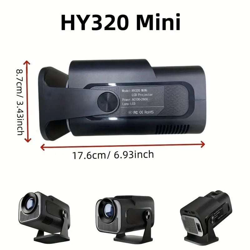 HY320 Mini Premium 4K Projeksiyon - Bi Elma