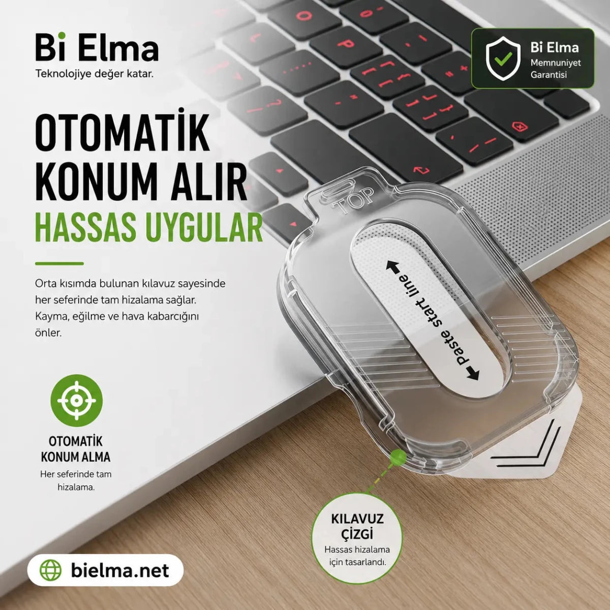 Watch Ultra 49mm Uyumlu Aparatlı Cam Ekran Koruyucu - Bi Elma