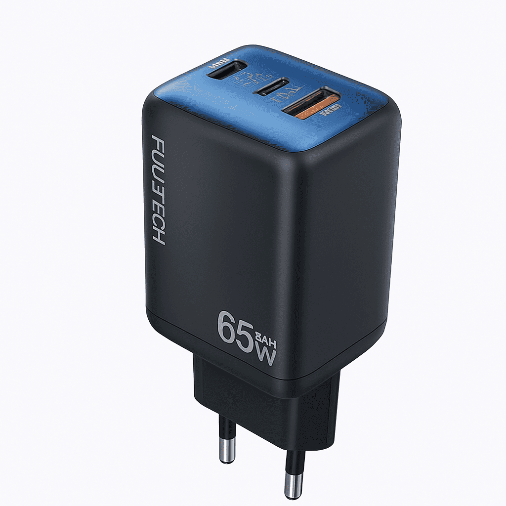 65W GaN Hızlı Şarj Adaptörü – 2×USB - C + USB - A Çoklu Port - Bi Elma