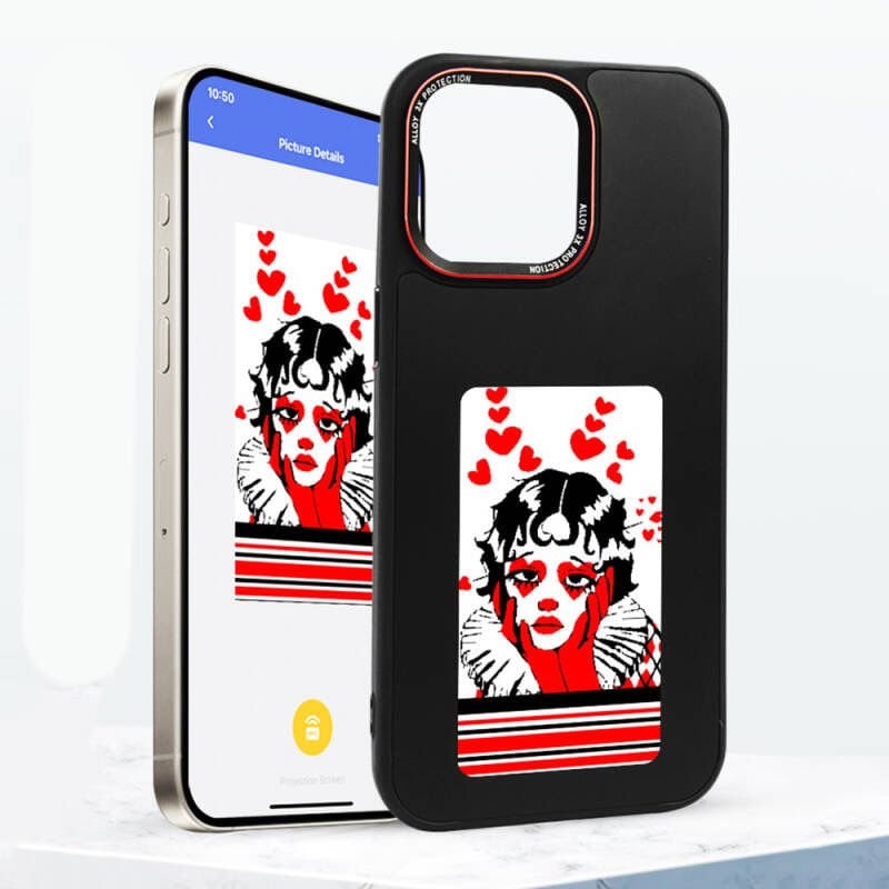 İphone 15 Pro Smart Nfc Cover Dijital Ekranlı Kılıf - Bi Elma