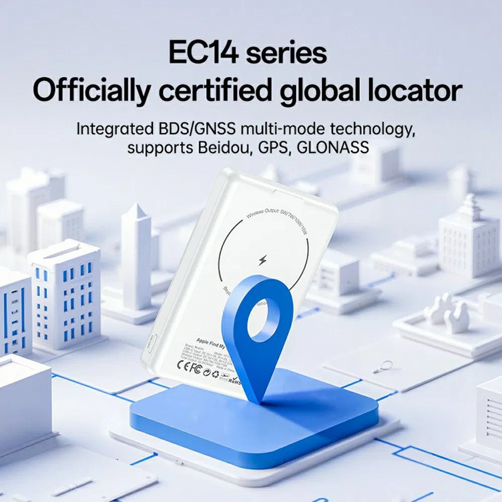 YESIDO Kablosuz Şarjlı Powerbank 5000 mAh - Konum bul - Cüzdan - Standlı - Bi Elma