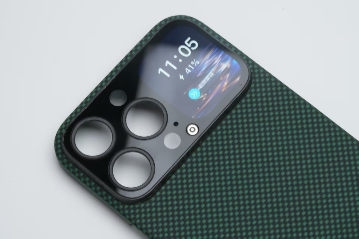 AMOLED Ekranlı Fiber Telefon Kılıfı | MagSafe Uyumlu - Bi Elma