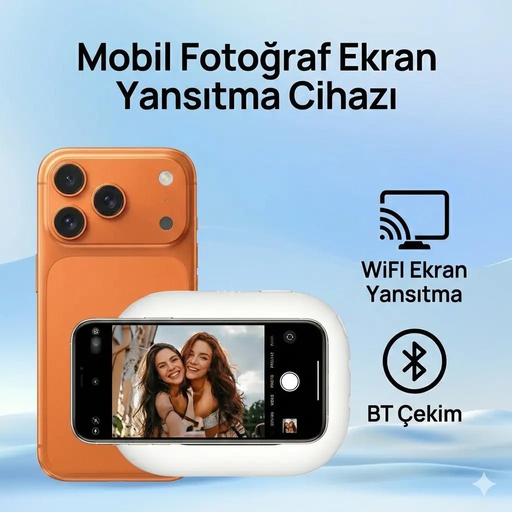 Kablosuz Vlog Selfie Ekranı - Görüntü Aktarıcı - Bi Elma