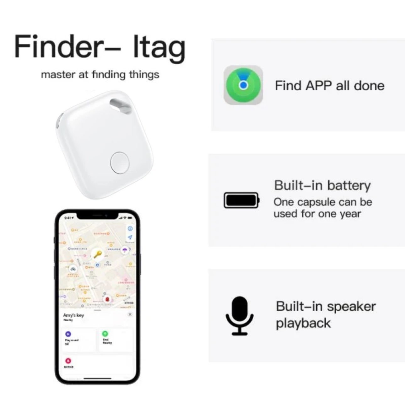 I - Tag Takip ve Konum Bulma Cihazı (IOS İçin) - Bi Elma