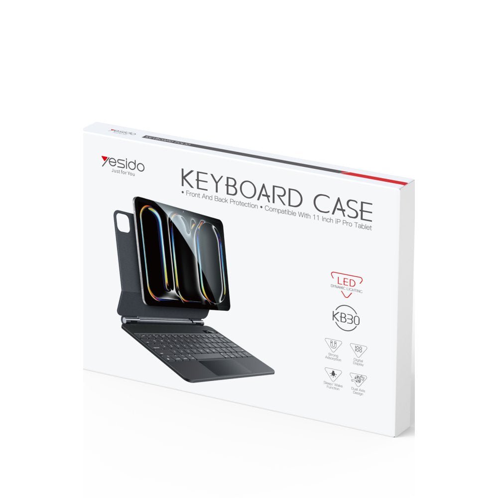 Yesido iPad Pro 13 (2024) Magic Klavyeli Tablet Kılıfı - Bi Elma