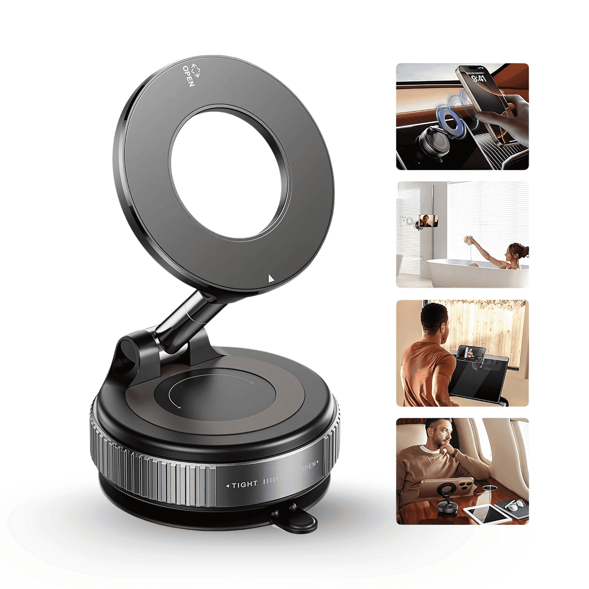 Manyetik Vakumlu 360° Magsafe Katlanır Telefon Tutucu - Bi Elma