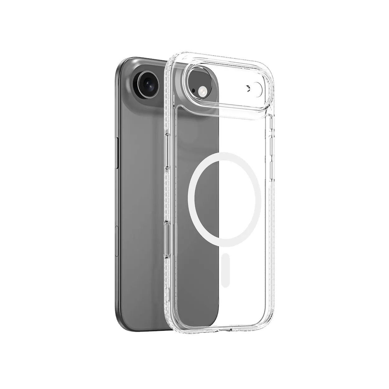 iPhone 17 / 17 Air / 17 Pro / 17 Pro Max MagSafe Sararmaz Kristal Slim Şeffaf Kılıf - Bi Elma