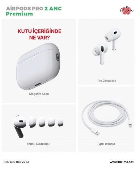 Air Pro 2 Platinum Anc Kablosuz Kulaklık (Ios ve Android) - Bi Elma