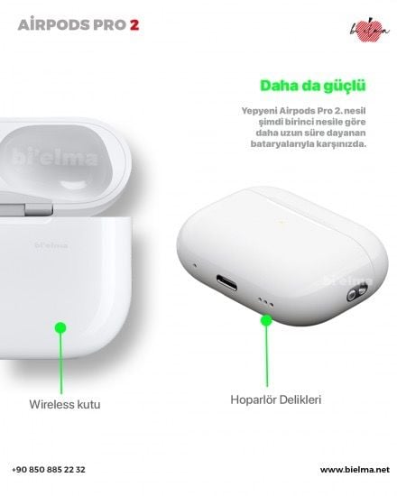 Air Pro 2 Kablosuz Kulaklık (Ios ve Android) - Bi Elma