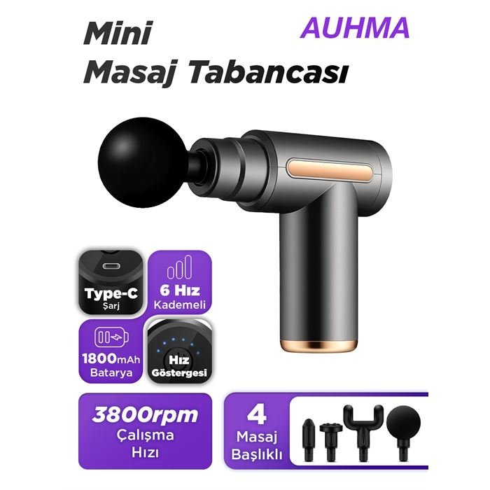 Auhma AMG17 Mini Masaj Tabancası - Bi Elma