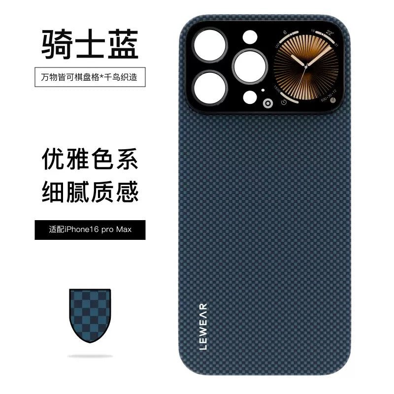 AMOLED Ekranlı Karbon Fiber Telefon Kılıfı | MagSafe Uyumlu - 16 Pro Max - Bi Elma