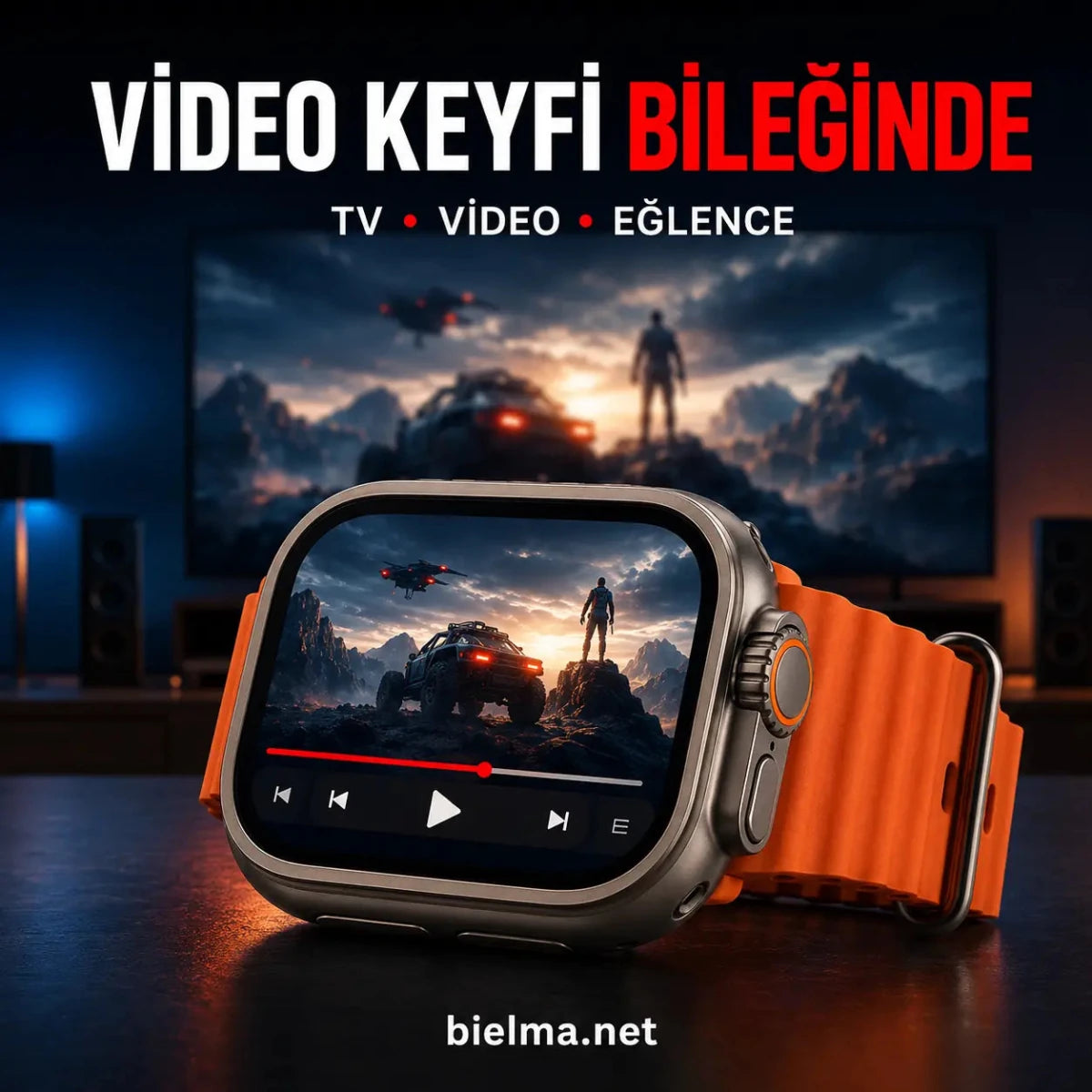 Watch Ultra 2 Wifi Android Akıllı Saat, Whatsapp, Youtube - Bi Elma