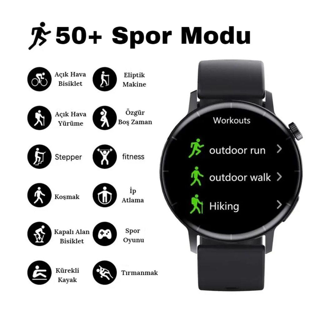 Hk4 Hero Amoled Akıllı Saat - Bi Elma