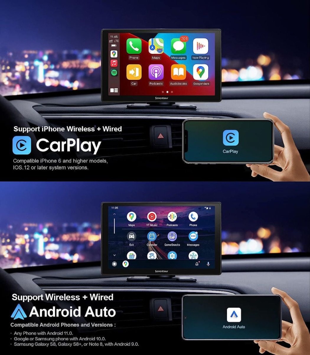 4in1 CarPlay & Android Auto Wireless Adaptör Ekran Yansıtma - Bi Elma