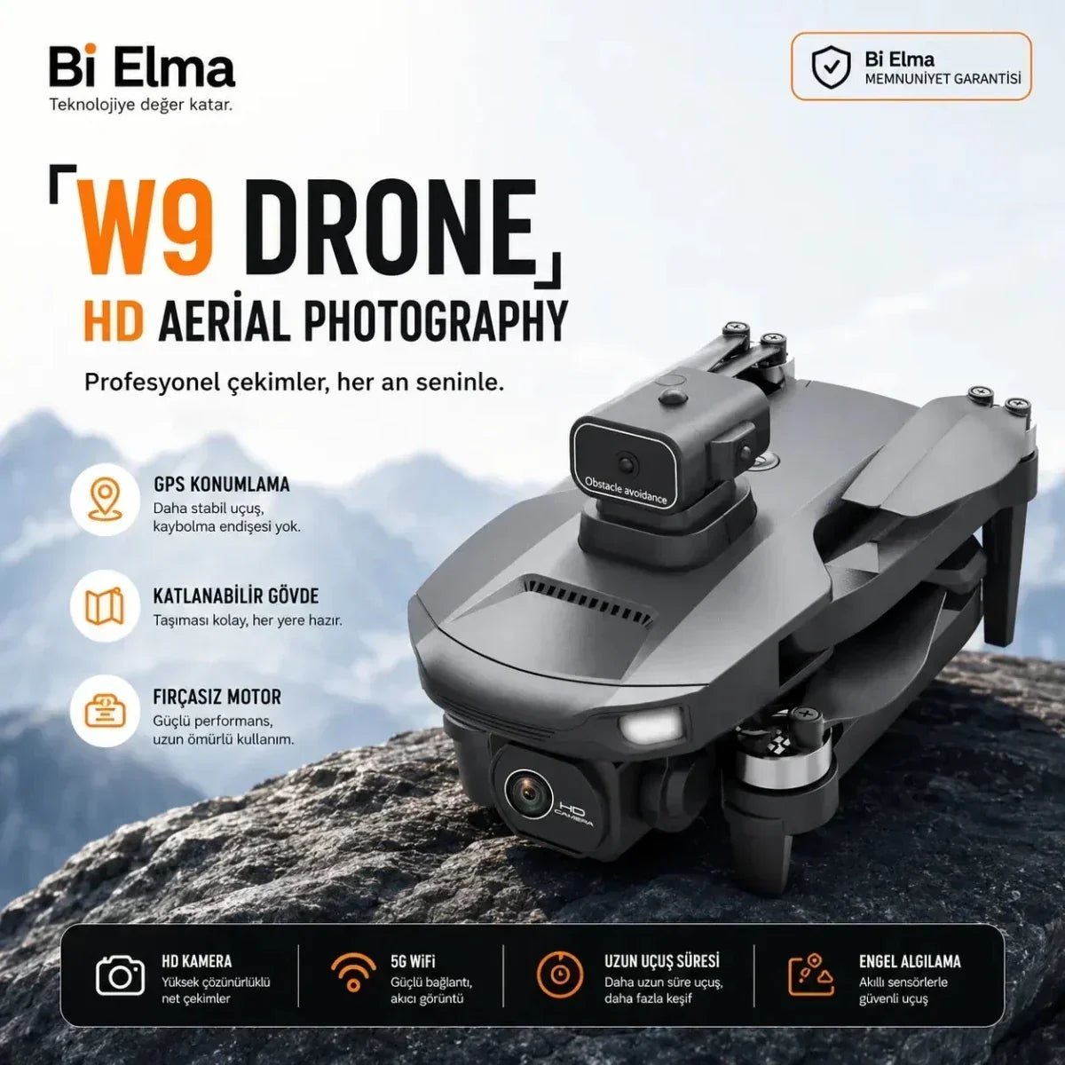 W9 GPS Drone Kullanım Kılavuzu - Nasıl Kullanılır? - Bi Elma