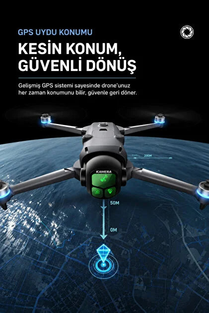 R26 Max Drone – 50g Yük Taşıma, GPS, 360° Engel Algılama, Çift Kamera