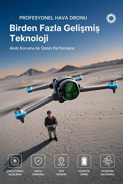 R26 Max Drone – 50g Yük Taşıma, GPS, 360° Engel Algılama, Çift Kamera