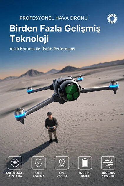 R26 Max Drone – 50g Yük Taşıma, GPS, 360° Engel Algılama, Çift Kamera