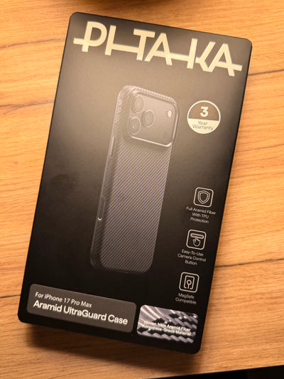 Pitaka iPhone 17 – 17 Pro – 17 Pro Max Aramid UltraGuard Fiber (Kevlar) Kılıf