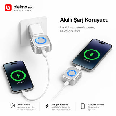 AI Akıllı Şarj Kesici Adaptör 140W — Dolunca Otomatik Kapanır