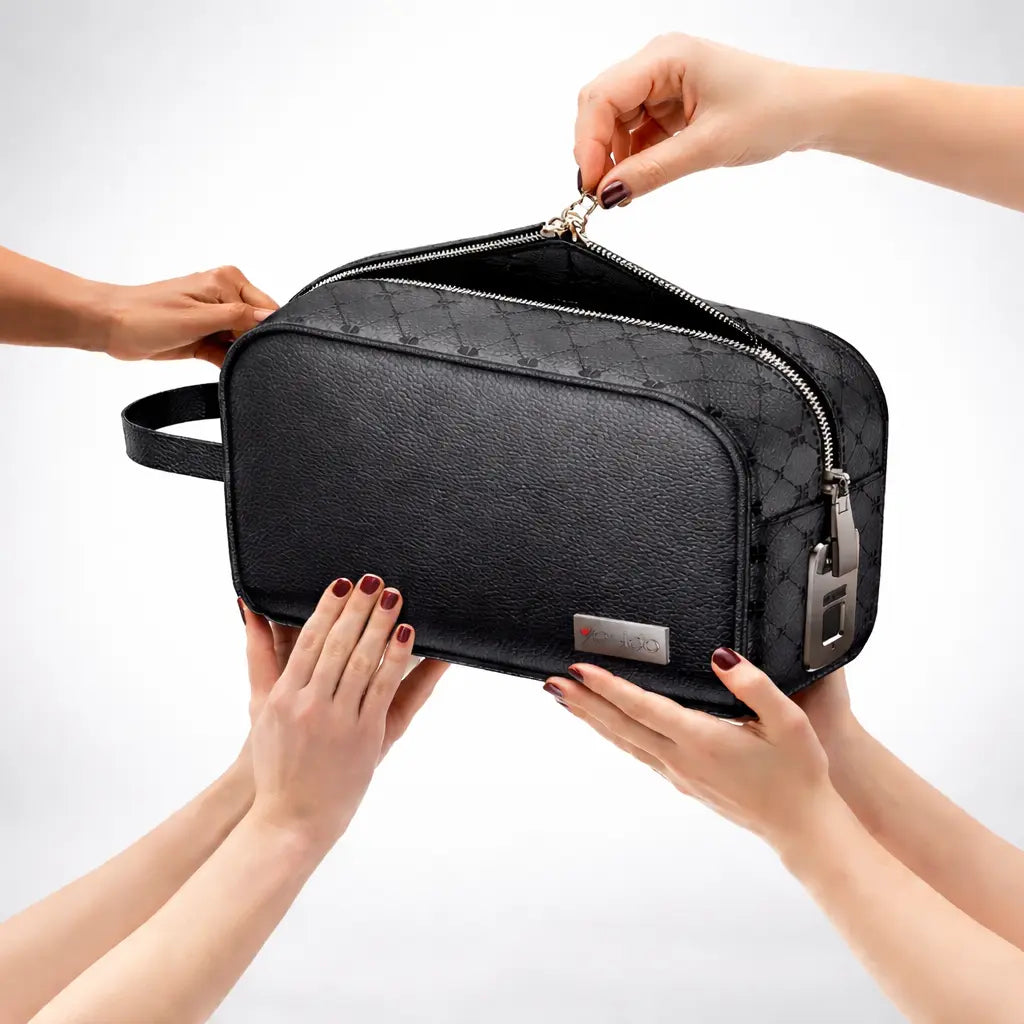 Yesido WB57 Parmak İzi Kilitli Deri Çok Amaçlı Güvenlik Çantası