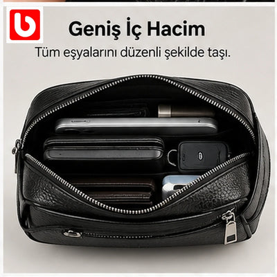 Parmak izi kilitli çanta geniş iç hacim - Bi Elma
