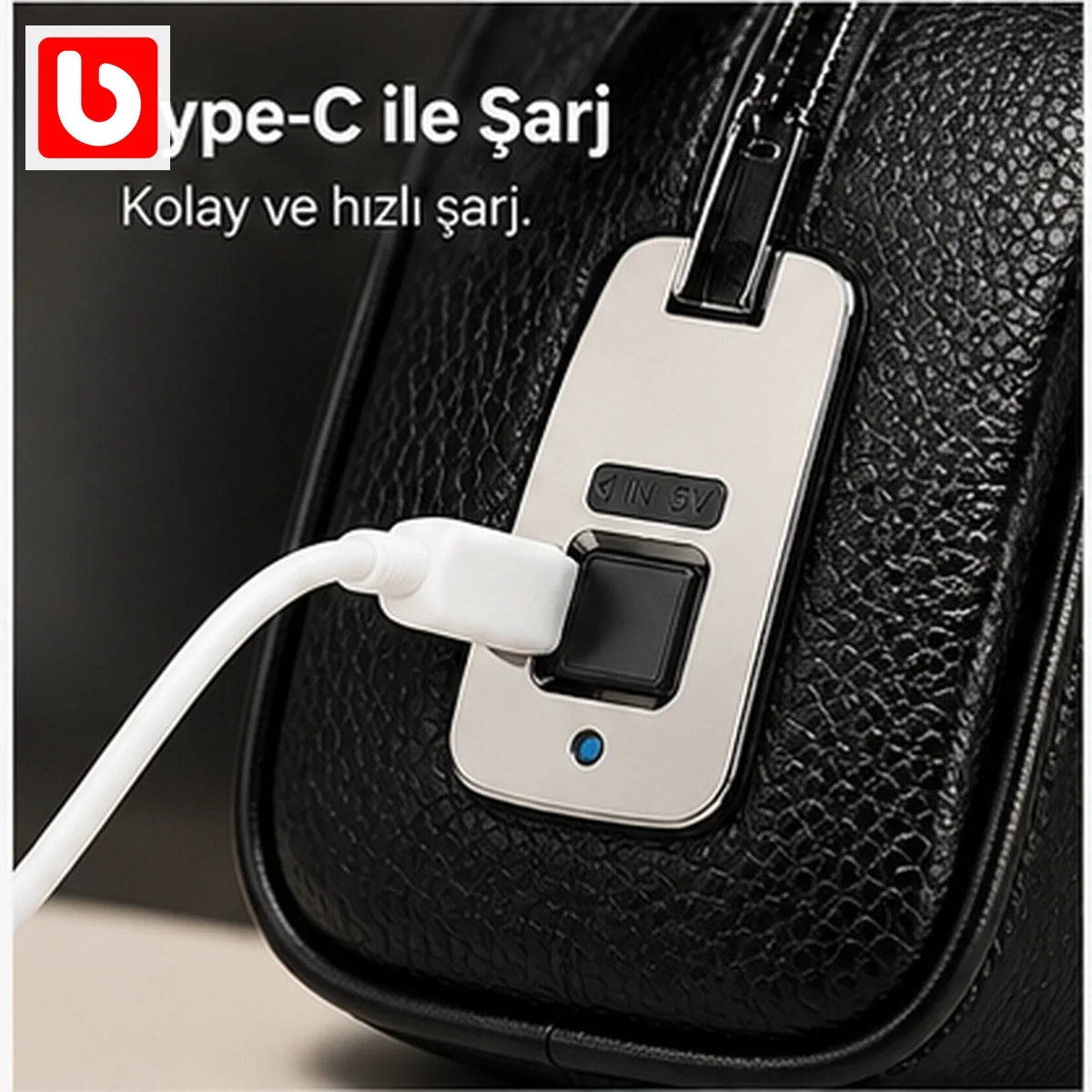 Type-C şarjlı parmak izi kilit sistemi - Bi Elma