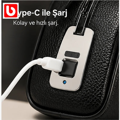 Type-C şarjlı parmak izi kilit sistemi - Bi Elma