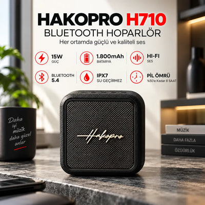 Hako Pro H-710 Taşınabilir Bluetooth Hoparlör