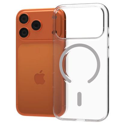 iPhone 17 / 17 Air / 17 Pro / 17 Pro Max MagSafe Sararmaz Kristal Slim Şeffaf Kılıf