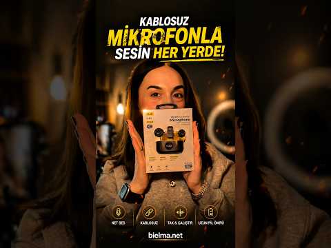 Videoyu yükle: Kablosuz Yaka Mikrofonu Type-C &amp; Lightning | 2.4G Profesyonel Ses Kayıt Seti