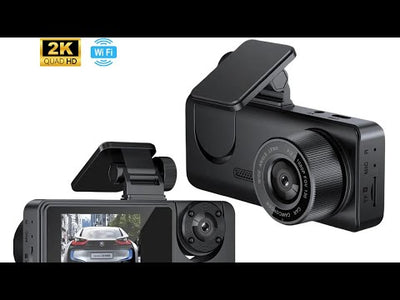 Wi-Fi Автомобильная камера 3 камеры 2K разрешение - 32 ГБ подарок