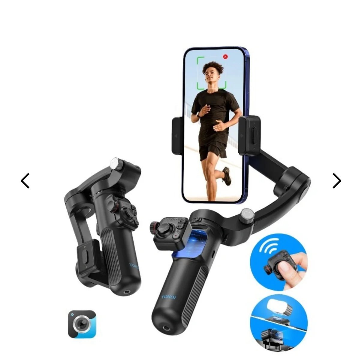 3 Eksenli Pro Akıllı Telefon Gimbal Sabitleyici Tripod - Bi Elma