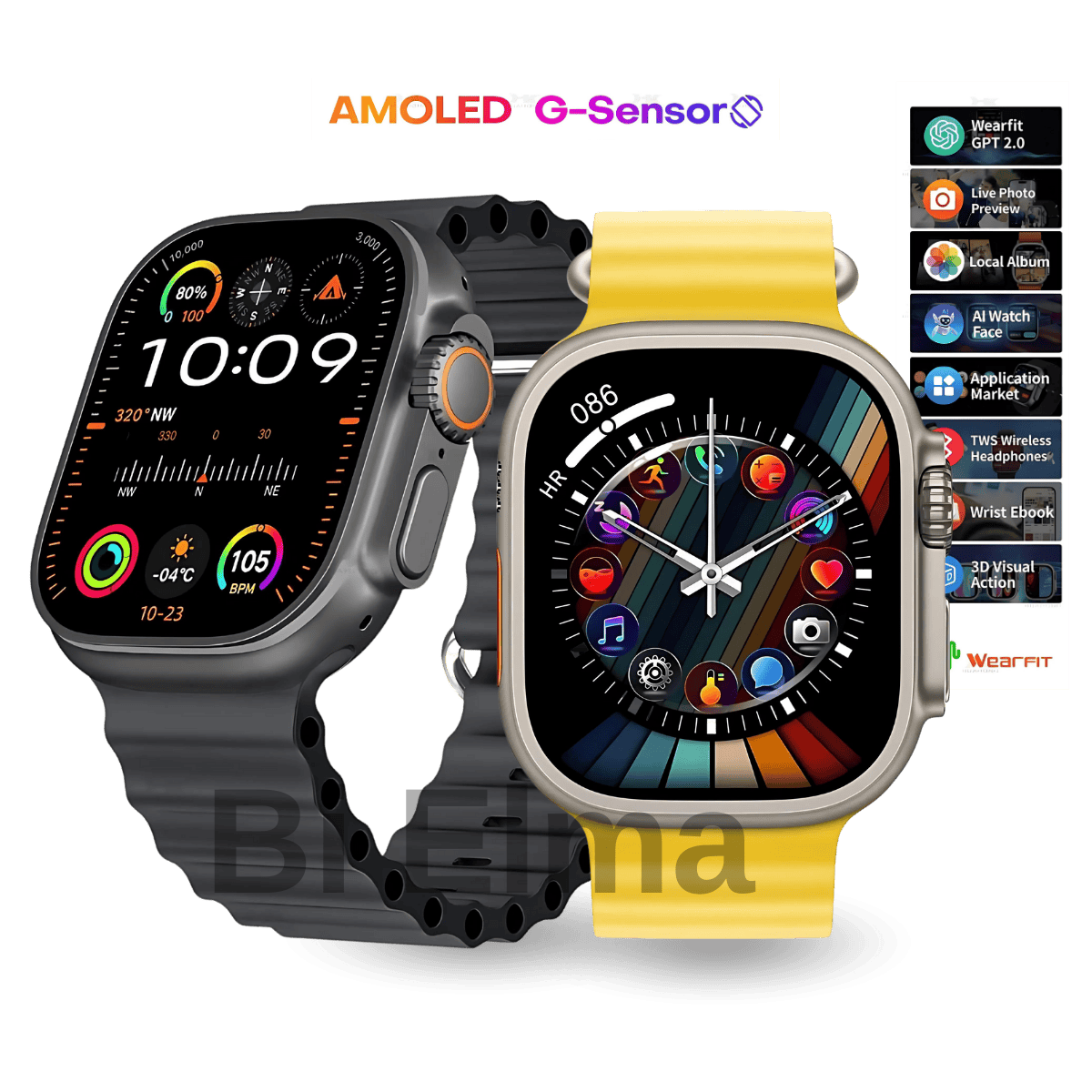 Hk10 Ultra 3 Max Amoled Akıllı Saat - Bi Elma
bluetooth aramalı akıllı saat hk10 ultra 3