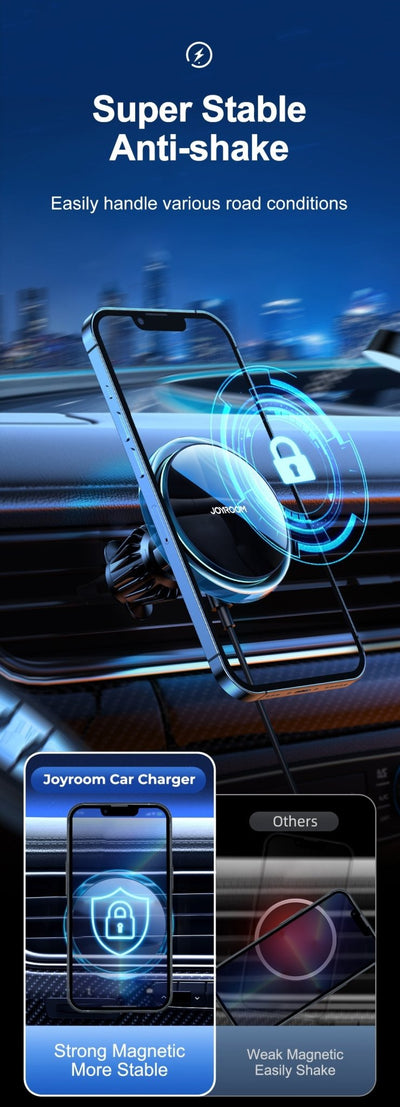 JOYROOM Manyetik Kablosuz Araç Şarj Standı (Coolling Fall) - Bi Elma