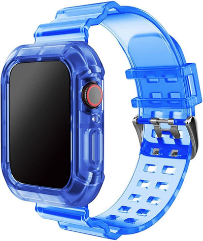 Kasa Korumalı Şeffaf Silikon Akıllı Saat Kordonu - Bi Elma