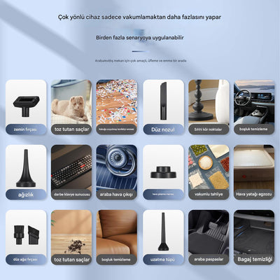 Araç Süpürgesi Şarjlı 16000PA - Bi Elma