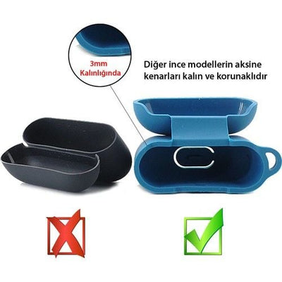 Airpods Pro 2 Silikon Kulaklık Kılıfı - Bi Elma