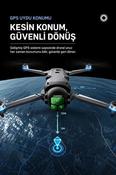 R26 Max Drone – 50g Yük Taşıma, GPS, 360° Engel Algılama, Çift Kamera - Bi Elma