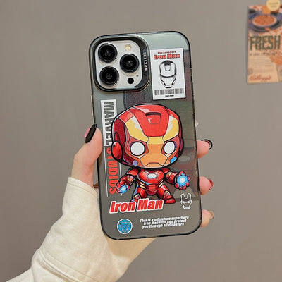 iPhone - Iron Man Kabartmalı Premium Kılıf - Bi Elma