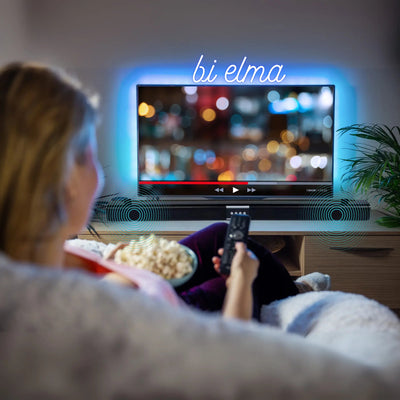 Kablosuz Bluetooth Soundbar Speaker - 2 Adet Mikrofon Hediyeli - Bi Elma